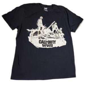 Call of Duty WWII Black Tee Men’s 2XL Short Sleeve Activision
